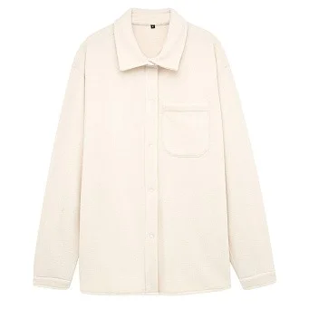 Рубашка флисовая SHU молочная